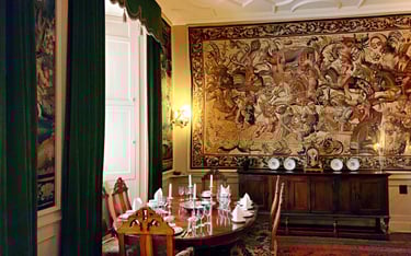 Cawdor Castle Dining Room in Scotland