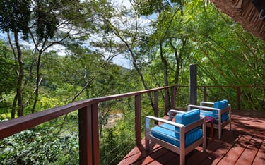 Balcony view of the river