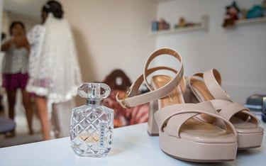 preparativos de la novia