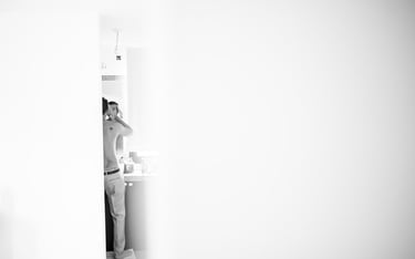 Preparativos del novio