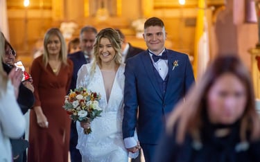 Salida de la iglesia