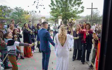 salida de los novios