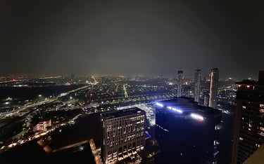 City View From Balcony of Supernova Spira