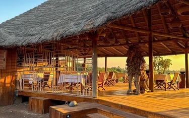 Niokolodge nabij Niokolo-Koba Nationaal Park in Senegal