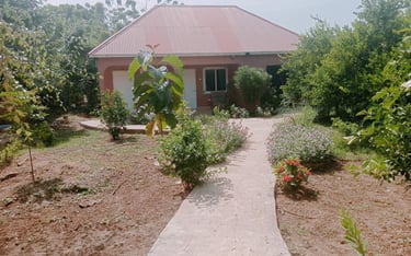 Riverside Lodge in Bansang langs de Gambia River
