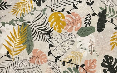 Tela botanica para personalizar tu bolsos en Zaragoza