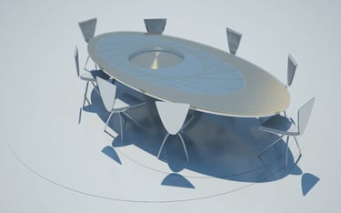 Sculptural Dinning Table