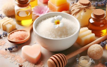 various natural skincare ingredients