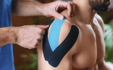 taping therapy releasing pain at singapore physiotherapy toa payoh