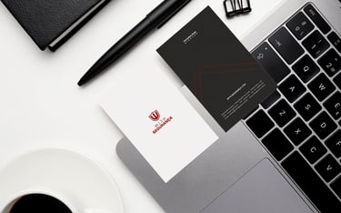 a laptop computer and a cup of coffee