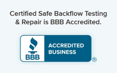 Certified Sage Backflow Testing & Repair is BBB Accredited.