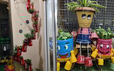 Plastic planter for garden, home, balcony, office and shops