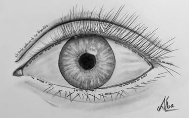 drawing of a eye