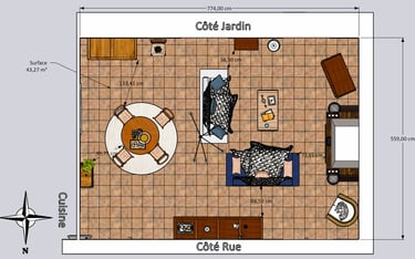 Plan d'agencement séjour