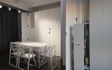 Interjero guru studijos valgomojo zona