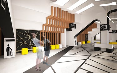 Konkursas Siemens arenai: interjeras