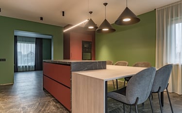 Virtuvės baldai Rastinėnų interjero projekte