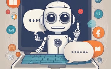 A chatbot interface demonstrating AI interaction with users.