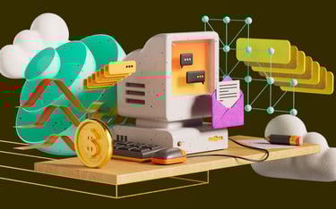 Computer 3D illustration