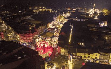 Loughborough Annual Fair 2025 – Royal Charter 1228 fairground lights and rides
