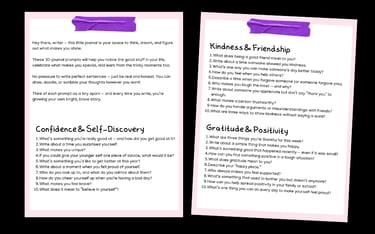 Journal Prompts for 8-12 year olds