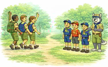 Our AOLs Bridged Over, and Our WEBLOs took over as our senior scouts