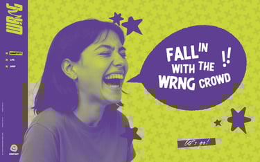 An image of the home page for the WRNG website