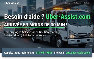 Remorquage Laval 24h/7 Services de remorquage et d'assistance routière à Laval