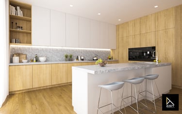 Bucatarie moderna open space