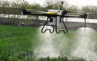 drones pulverizadores agrícolas