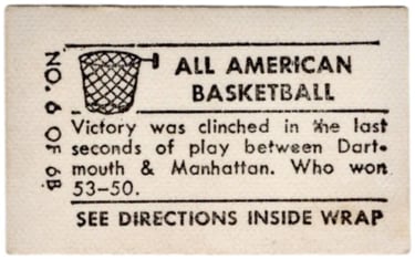 1948 Topps All American Basketball Magic Photo Long Island University