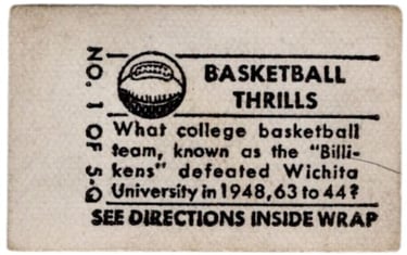 1948 Topps All American Basketball Magic Photo 6B