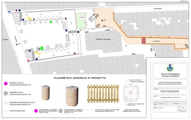 elaborato dei piccoli lavori in piazza castello a monteparano
