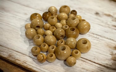 Varnished Wooden Beads