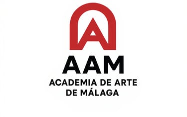 Logotipo de la Academia de Arte de Málaga, all rights reserved