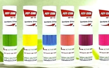 alle sechs Farben der Sticks werden gezeigt