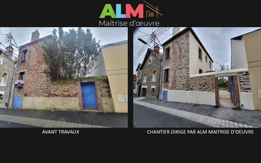 Rénovation maison individuelle Rennes # ALM Maitrise d'Œuvre 