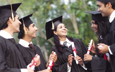 Graduates three boys and two girls