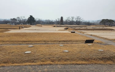 Partial view of the Wanggung-ri archaeological remains