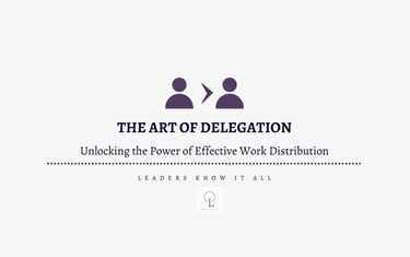 art of delegation