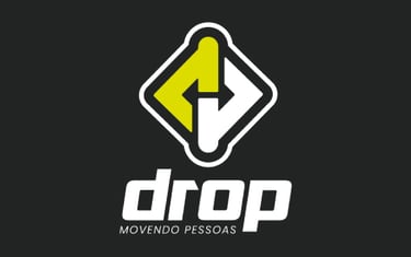 drop logo in black background