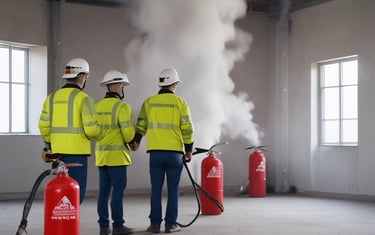 Trainer conducting a workplace safety workshop with attentive employees.