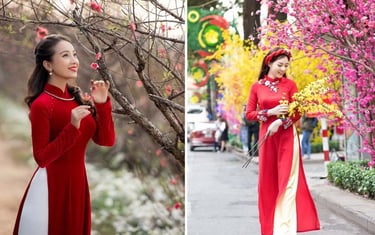Cách bắt trọn khoảnh khắc uyển chuyển khi bước đi cùng áo dài