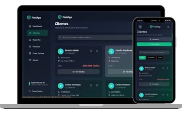 Aplicación para llevar las cuentas de los fiados y finanzas del negocio.