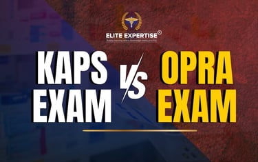 KAPS Exam Vs OPRA Exam