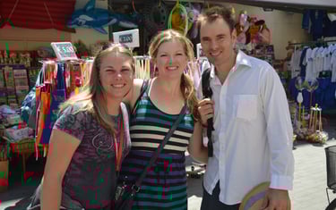Kyrstin with The Pirate's cousin Stephanie and her husband, Dave in Sorrento, Italy
