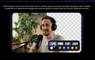 AI Background Removal with blur effect