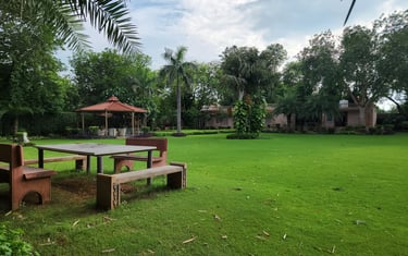 Verified plot for sale in Manesar with boundary fencing and clear demarcation