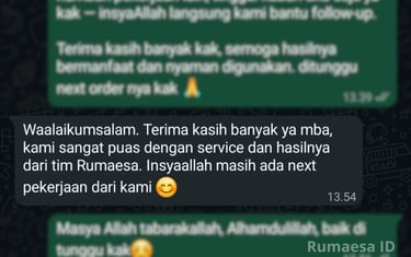 Kepuasan pelanggan rumaesa id