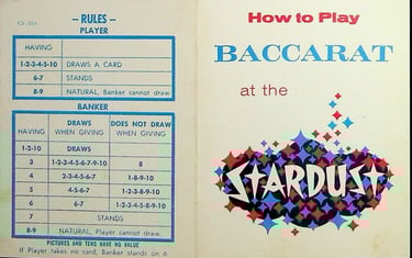 Stardust gaming guide Baccarat